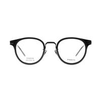 PORTS 眼镜男款光学架简约时尚方形圆形男士板材钛眼镜架POM12702