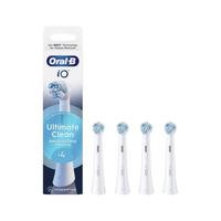 Oral-B 欧乐-B 小圆头电动牙刷头适配iO系列清洁型轻柔护龈4只装