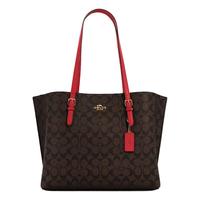 COACH 蔻驰 女士PVC手提托特包 1665 IMRVQ 深棕色 大号
