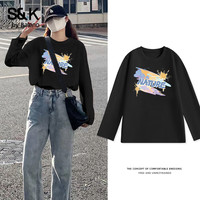 Baleno S&K 100%纯棉 长袖T 恤 宽松休闲 内搭