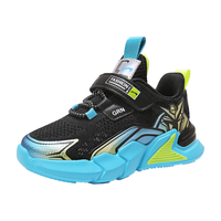 贵人鸟童鞋男童运动鞋春秋款中大女童网面透气网鞋春季儿童鞋 黑蓝（夏季单网） 34（内长21.8/脚长20.8）