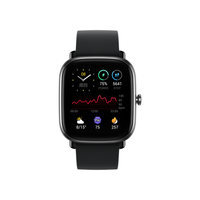 AMAZFIT 跃我 GTS系列 GTS 2 mini 智能手表 39.37mm 铝合金 硅胶表带 曜石黑（血氧、GPS）