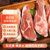 蒙盛君粮苏尼特羔羊前腿原切手把肉煎烤炖煮烧烤食材羊肉生鲜火锅食材 手扒肉 手扒肉1袋1kg