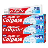 Colgate 高露洁 美白防蛀牙膏 清爽薄荷 140g*3