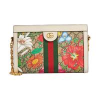 GUCCI 古驰 OPHIDIA系列 女士单肩链条包 503877 HV8AC 9759 白色/乌木色 小号