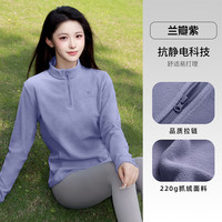 骆驼 户外抓绒衣女立领防风加热保暖抗静电摇粒绒外套男