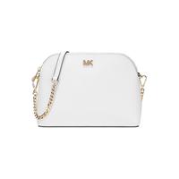 MICHAEL KORS 迈克·科尔斯 CROSSBODIES系列女士牛皮贝壳形拉链斜挎单肩包32S9GF5C3L 白色 小号