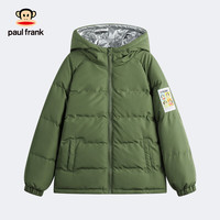 大嘴猴 童装儿童棉服2025秋冬款舒适保暖中大童时尚休闲男女童短款外套 005F军绿 110