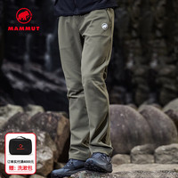 MAMMUT Clion 弹性防风加绒保暖软壳裤 蜥绿色 L