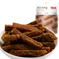 百草味 原切牛肉条50g，五香味
