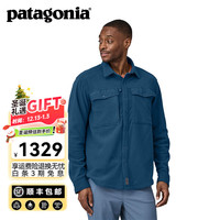 Patagonia 男士休闲轻质飞钓衬衫抓绒衣外套长袖 Early  52225