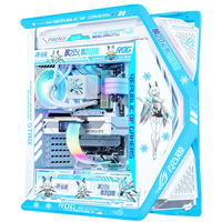 华硕(ASUS)ROG GR701 创世神机箱 吹雪机箱 EVA明日香联名台式机箱ARGB灯板全塔机箱翻毛皮白色机箱 吹雪姬主题(蓝白创世神+灯板)