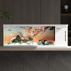 移动端德克升级款加大双仓过滤桌面鱼缸家用侧过滤多仓一体式造景溪流