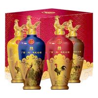 WULIANGYE 五粮液 生肖纪念酒 丁酉鸡年 52%vol 浓香型白酒 500ml*4瓶 整箱装