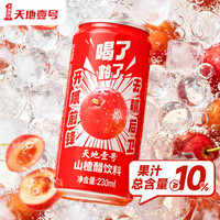 天地壹号230ml*15罐山楂醋饮料气泡山楂汁果醋果香浓郁 饮品 解腻 2箱【日期新鲜】