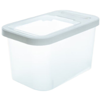 京东京造 储米箱面粉桶米缸收纳箱   储米桶防潮面缸 13L