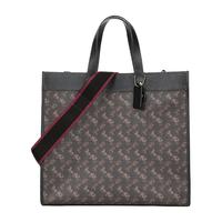 COACH 蔻驰 Field系列 女士帆布手提托特包 89144 B4SI1 松露黑色 大号