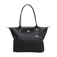 LONGCHAMP 珑骧 Le Pliage Club系列 女士单肩包小号 L2605619001 黑色