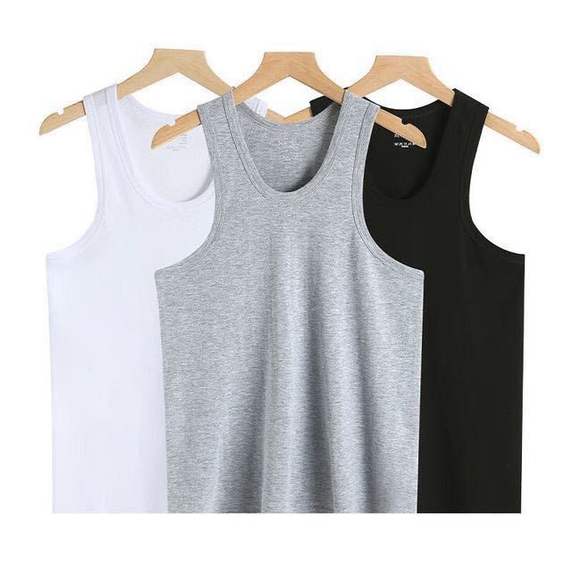 猫人 50支 100%纯棉 7A级抑菌男士螺纹背心