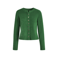 米白色软糯毛衣开衫2024秋季女内搭针织衫宽松长袖上衣冬