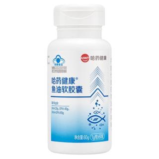 88VIP：哈药牌 哈药六厂高纯度鱼油omega3高浓度深海鱼油软胶囊DHA成人中老年EPA 60g