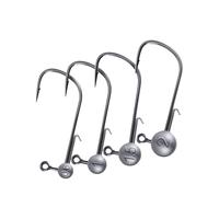 路亚微铅铅头钩大钩门根钓0.6 1小克重黑坑鲈鱼inch wacky面条虫