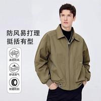 Esprit 男装秋季男士宽松简约翻领防风男式夹克外套男