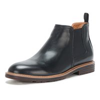 思美登（STEVE MADDEN） 男士切尔西靴 Aben款 真皮内里 橡胶底 踝靴 日常休闲 黑色 8.5