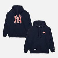 New Era纽亦华秋冬款MLB美式复古卫衣男女长袖套头衫印花 13338634-藏青色NY XL