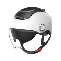 两只小蜜蜂3C认证电动车头盔摩托车四季通用半盔 防晒防雾双镜 0感天窗 男女通用电瓶车头盔TK47