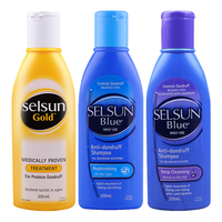Selsun blue 洗发水套装 (强力去屑200ml+滋养修护200ml+深层洁净200ml)
