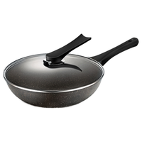 Joyoung 九阳 轻奢派系列 CLT2956D 炒锅(29cm、不粘、铝合金、曜石黑、玻璃盖)