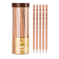 deli 得力 木之然系列 S908 六角杆铅笔 HB 50支装