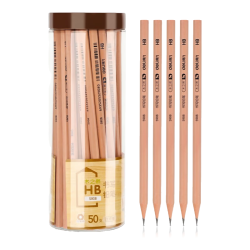 得力 木之然系列 S908 六角杆铅笔 HB 50支装