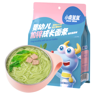 小鹿蓝蓝 婴幼儿成长面条 猪肝菠菜味 240g