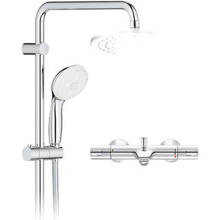 GROHE 高仪 新天瀑淋浴系列 淋浴花洒套装 27389002短杆花洒+34598000下出水龙头