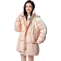 YAYA鸭鸭羽绒服女2023冬季新款韩版宽松廓形中长款休闲连帽加厚保暖外套HS 咸菜绿色 165/L