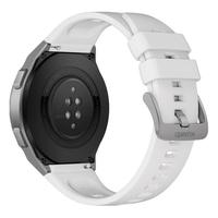 HUAWEI 华为 GT 2e 智能手表 46mm 钛银色不锈钢表壳 冰川白橡胶表带（ECG、血氧、GPS）