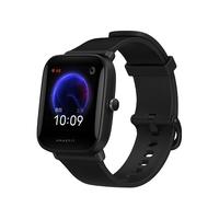 AMAZFIT 跃我 Pop 智能手表 40.9mm 炭黑表盘 炭黑硅胶表带(血氧、NFC)