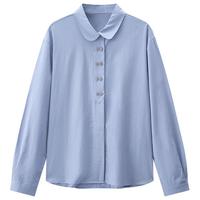 库恩玛维 设计感小翻领长袖衬衫