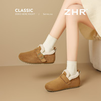 则则 加绒勃肯鞋女冬季新款百搭棉鞋女爆款毛毛短靴复古保暖雪地靴女鞋