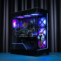 追风者 NV5S黑无立柱海景房E-ATX台式电脑机箱(360水冷位/ARGB双灯条/预留手办位/免驱灯控/Type-C/5080