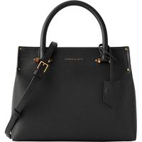 CHARLES & KEITH 女士单肩手提凯莉包 CK2-30781351 黑色 大包