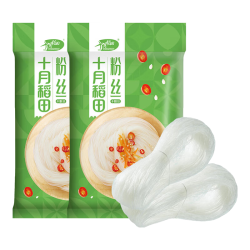 十月稻田 粉丝 200g*2袋 细粉丝粉条 火锅食材 花甲粉丝 凉拌菜配料