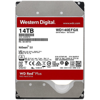 Western Digital 西部数据 红盘Plus系列 3.5英寸 NAS硬盘 14TB (CMR、7200rpm、256MB) WD140EFGX