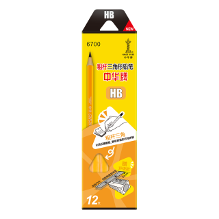 中华牌 6700 三角杆铅笔 HB 12支装