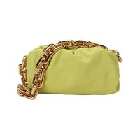 BOTTEGA VENETA 葆蝶家 POUCH系列 CHAIN 女士手拿包 620230VCP403453 海草黄 大号