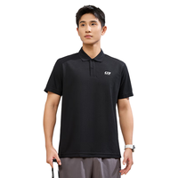 361° 男子POLO衫 652124125 基础黑 XXXXL