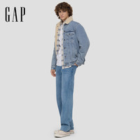 Gap 盖璞 791870 仿羊羔绒内里宽松牛仔夹克