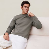 90分 男士纯色空气层保暖长袖卫衣